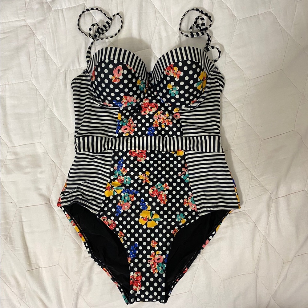 Tide My Best 1 Pc Swimsuit in Pattern Medley